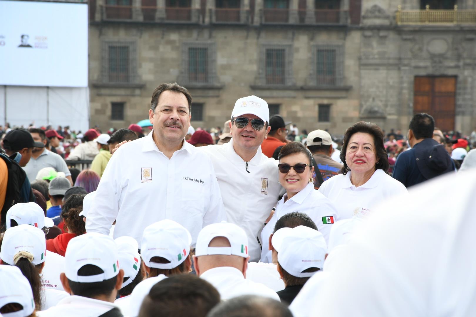 Asamblea informativa de la presidenta Claudia Sheinbaum Pardo en el Zócalo de la Ciudad de México 